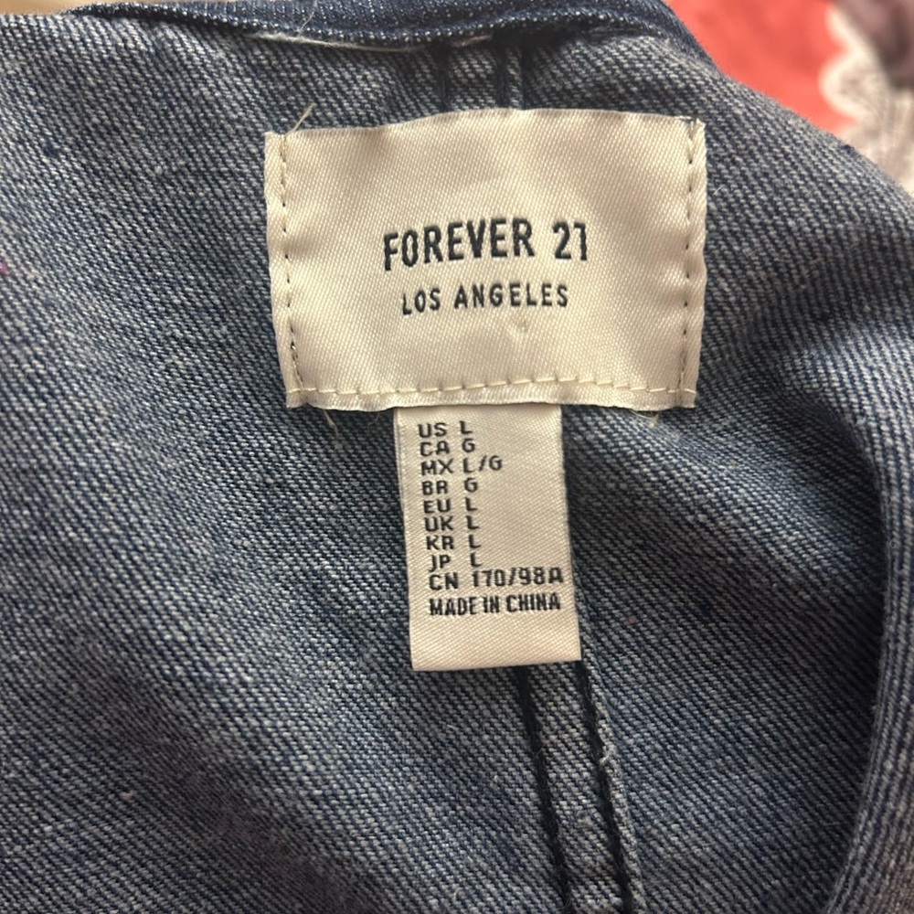 Forever 21 Blue Denim Overall Dress - Picture 3 of 3